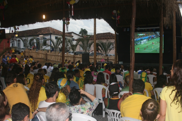 Pirenópolis preparou local para Fan Fest Copa 2014