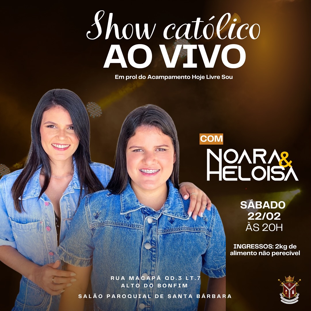 Show católico ao vivo com Noara e Heloisa