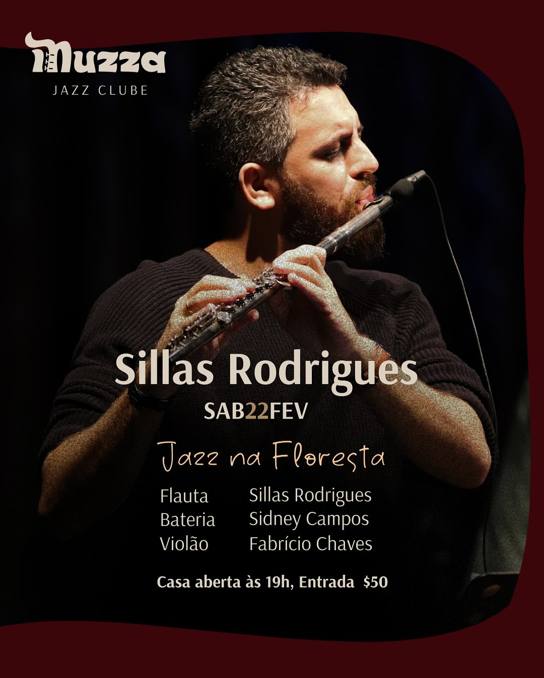 Silas Rodrigues no Muzza Jazz Clube em Pirenópolis