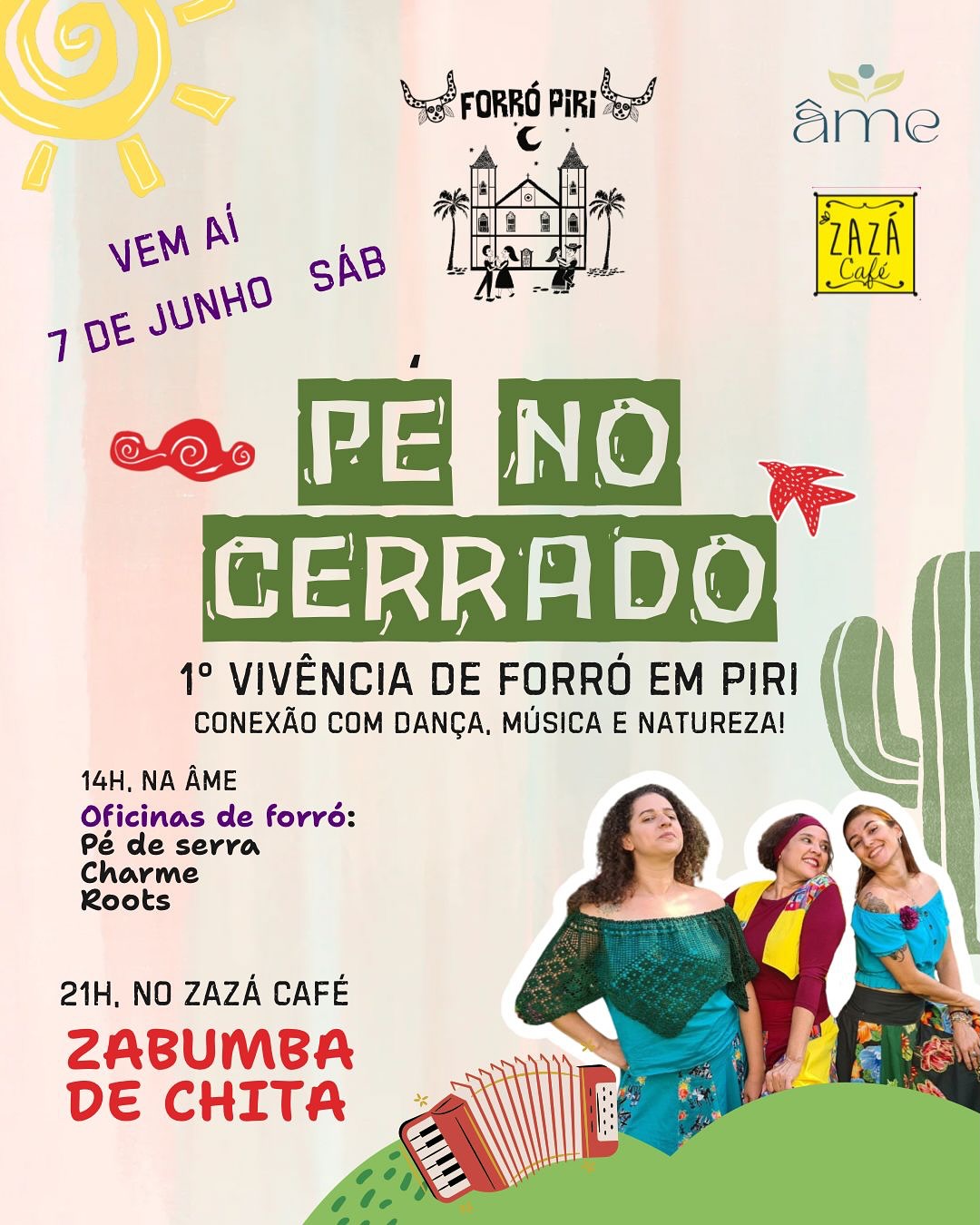 Pé no Cerrado, 1º vivência de forró em Pirenópolis 
