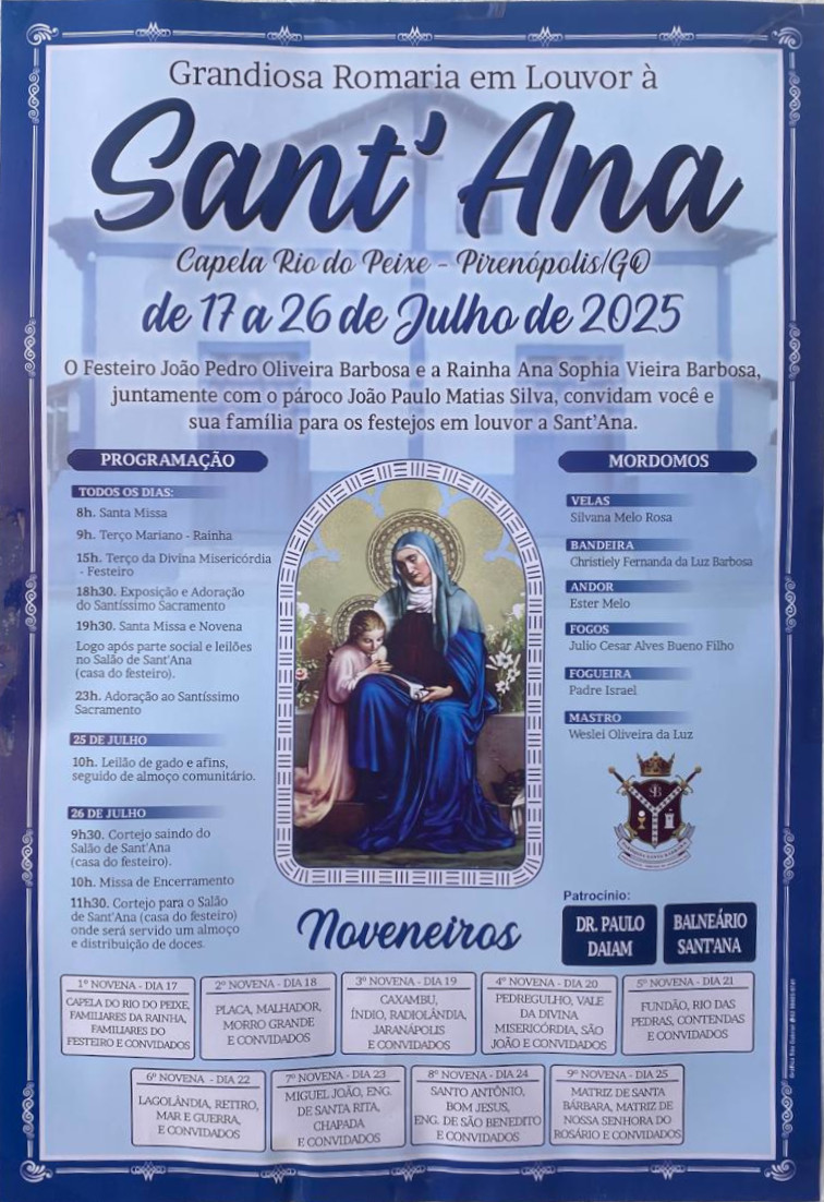 Grandiosa romaria em louvor a Santana